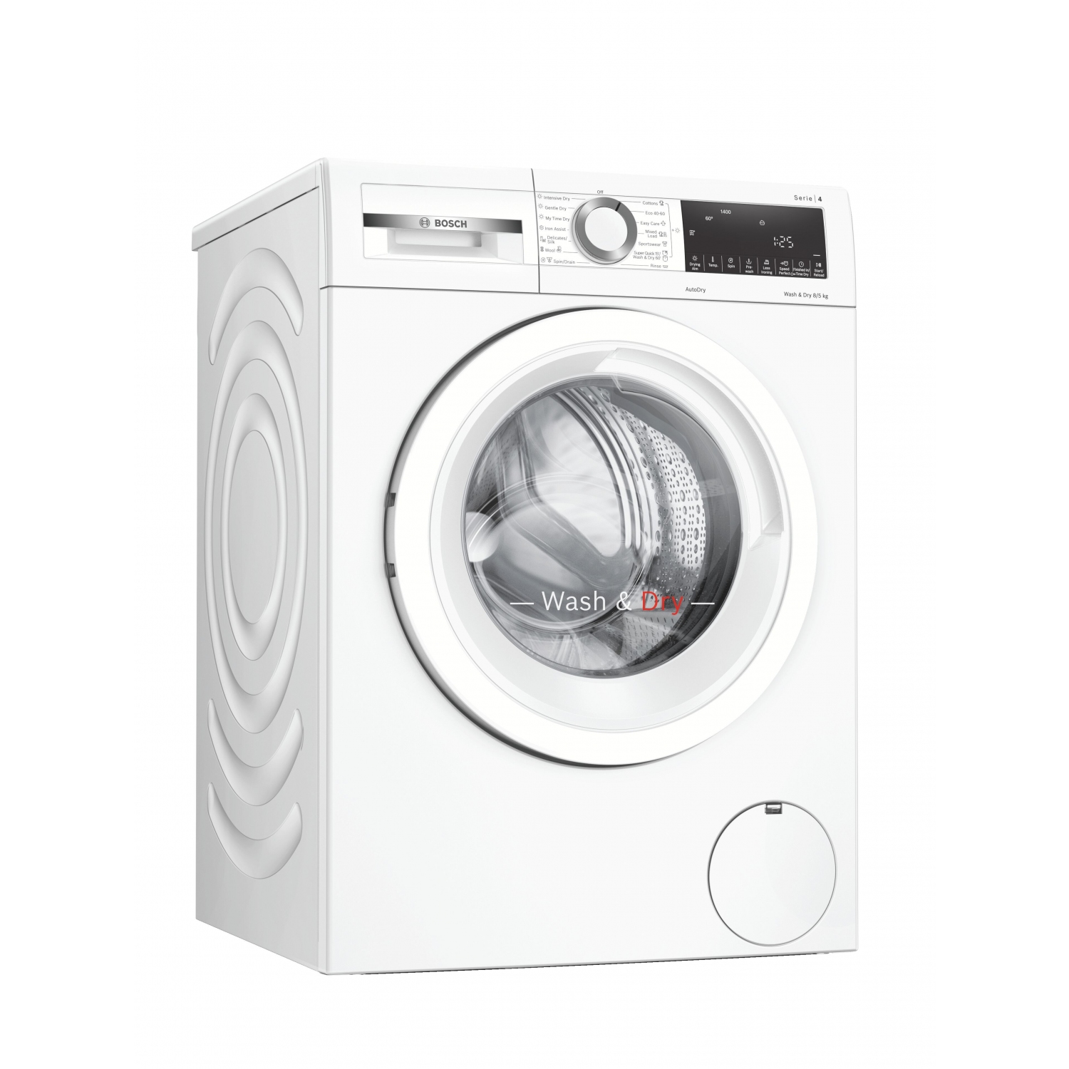 Bosch WNA134U8GB 8kg/5kg 1400 Spin Washer Dryer - White - 0