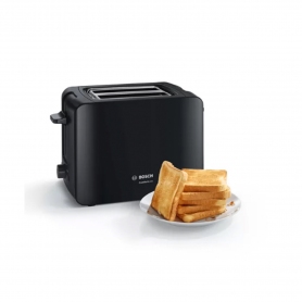 Bosch TAT6A113GB 2 Slice Toaster - Black - 0