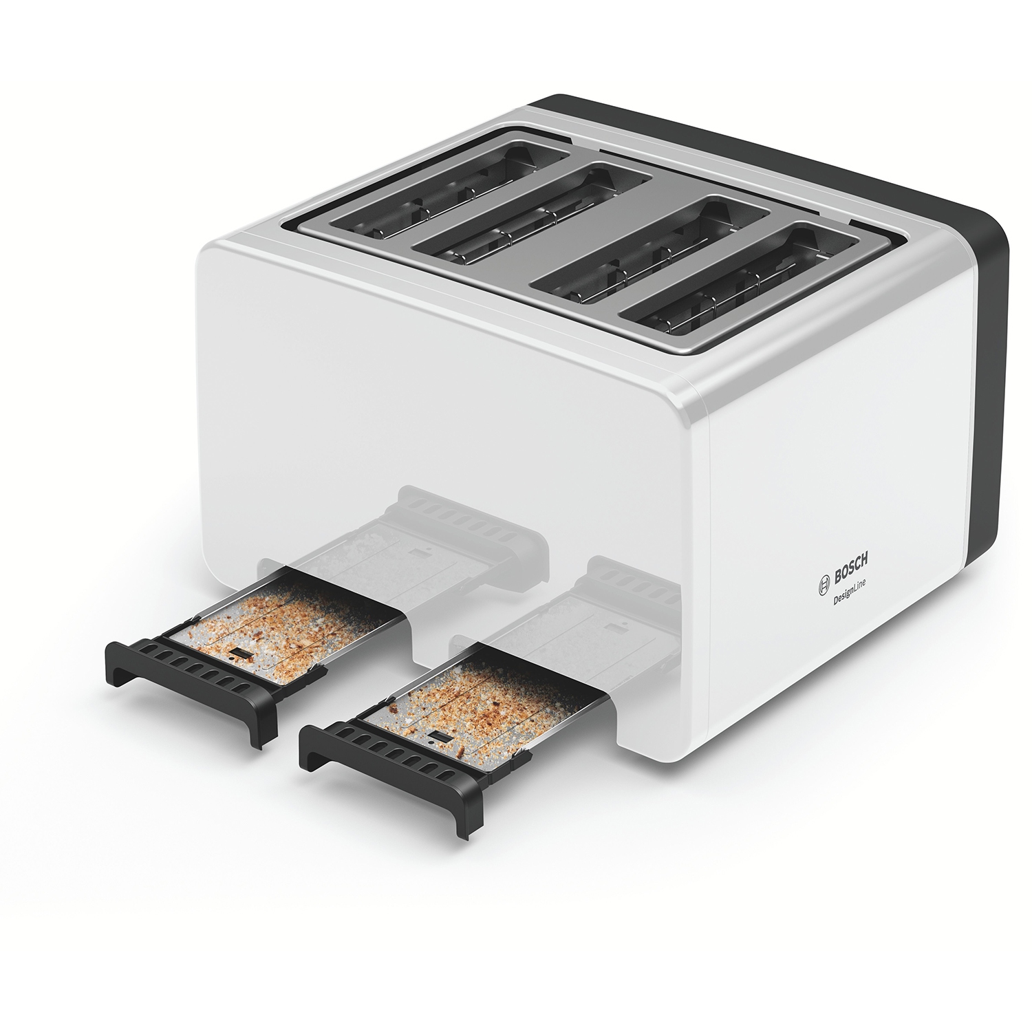Bosch TAT5P441GB 4 Slice Toaster - White - 1