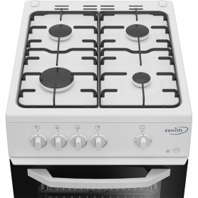 Zenith ZE501W 50cm Gas Single Oven with Gas Hob - White - 2
