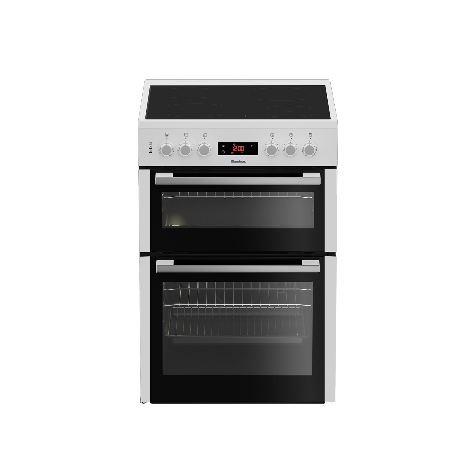 Blomberg HKN65W 60cm Electric Double Oven with Ceramic Hob - White - 0