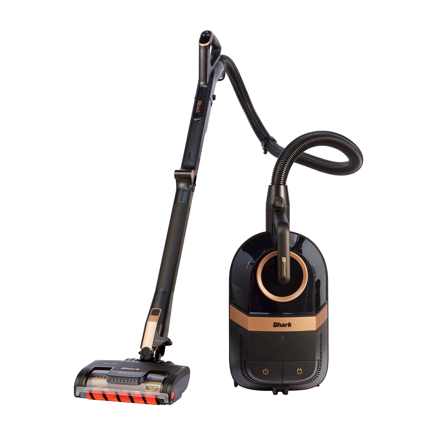Shark CZ500UKT Bagless Cylinder Vacuum Cleaner with Dynamic Technology Anti Hair Wrap & DuoClean Pet Model - Black / Copper - 0