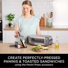 Ninja ST202UK 3-in-1 2 Slice Toaster - Grill and Panini Press - Stainless Steel - 2