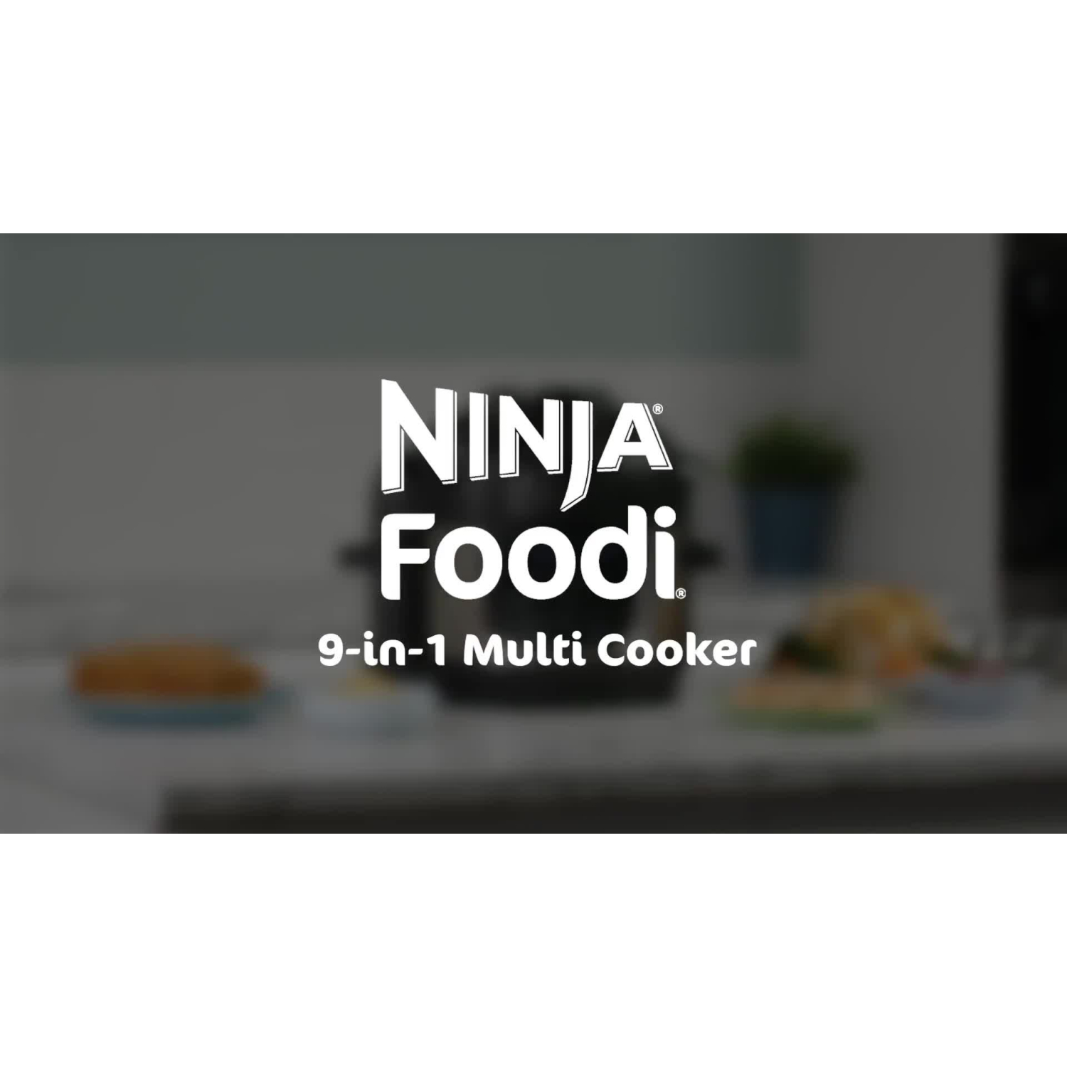 Ninja OP350UK Foodi 9-in-1 Multi-Cooker 6L - Black/Sliver full image