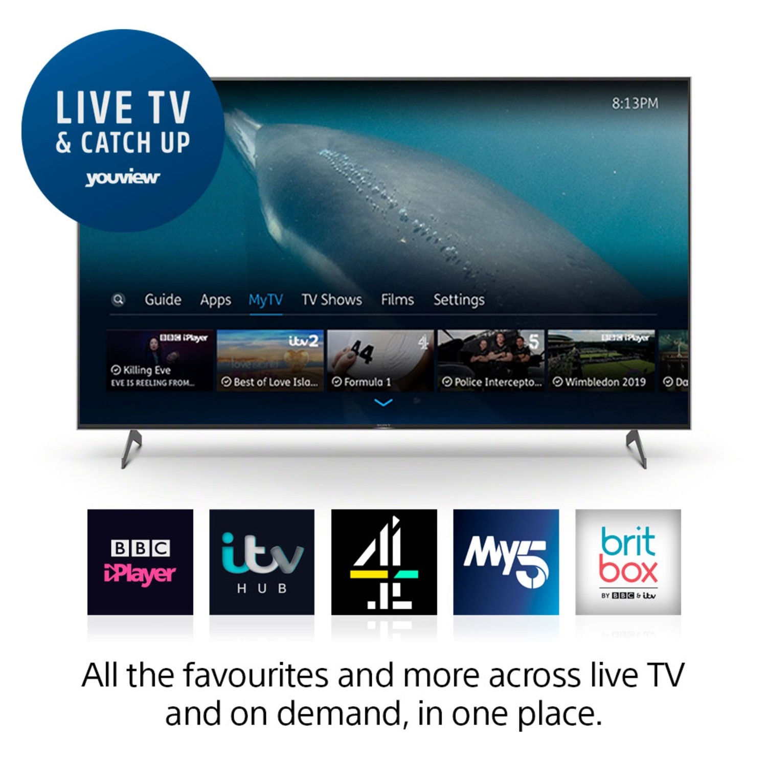 Sony KE55XH9005BU 55" 4K HDR Full Array LED Android TV with X-Motion Clarity & Google Assistant full image