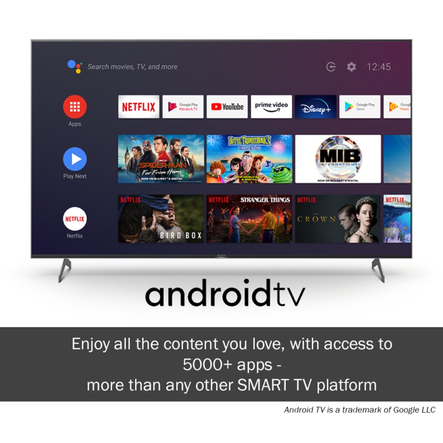 Sony KE55XH9005BU 55" 4K HDR Full Array LED Android TV with X-Motion Clarity &amp; Google Assistant - 4