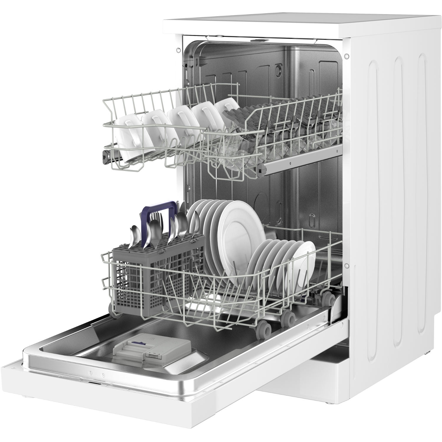 Beko Slimline Dishwasher - White - A+ Rated - 4