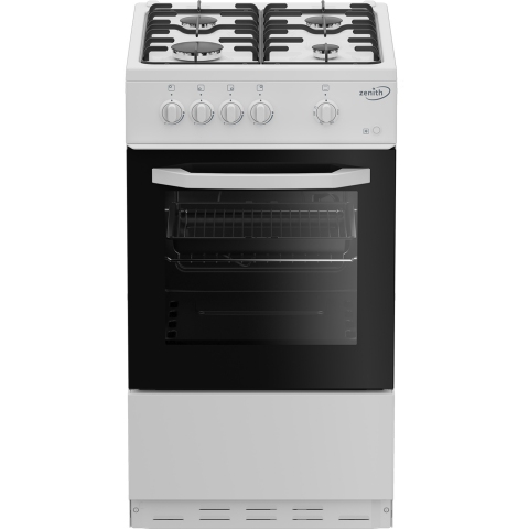 Zenith ZE501W 50cm Gas Single Oven with Gas Hob