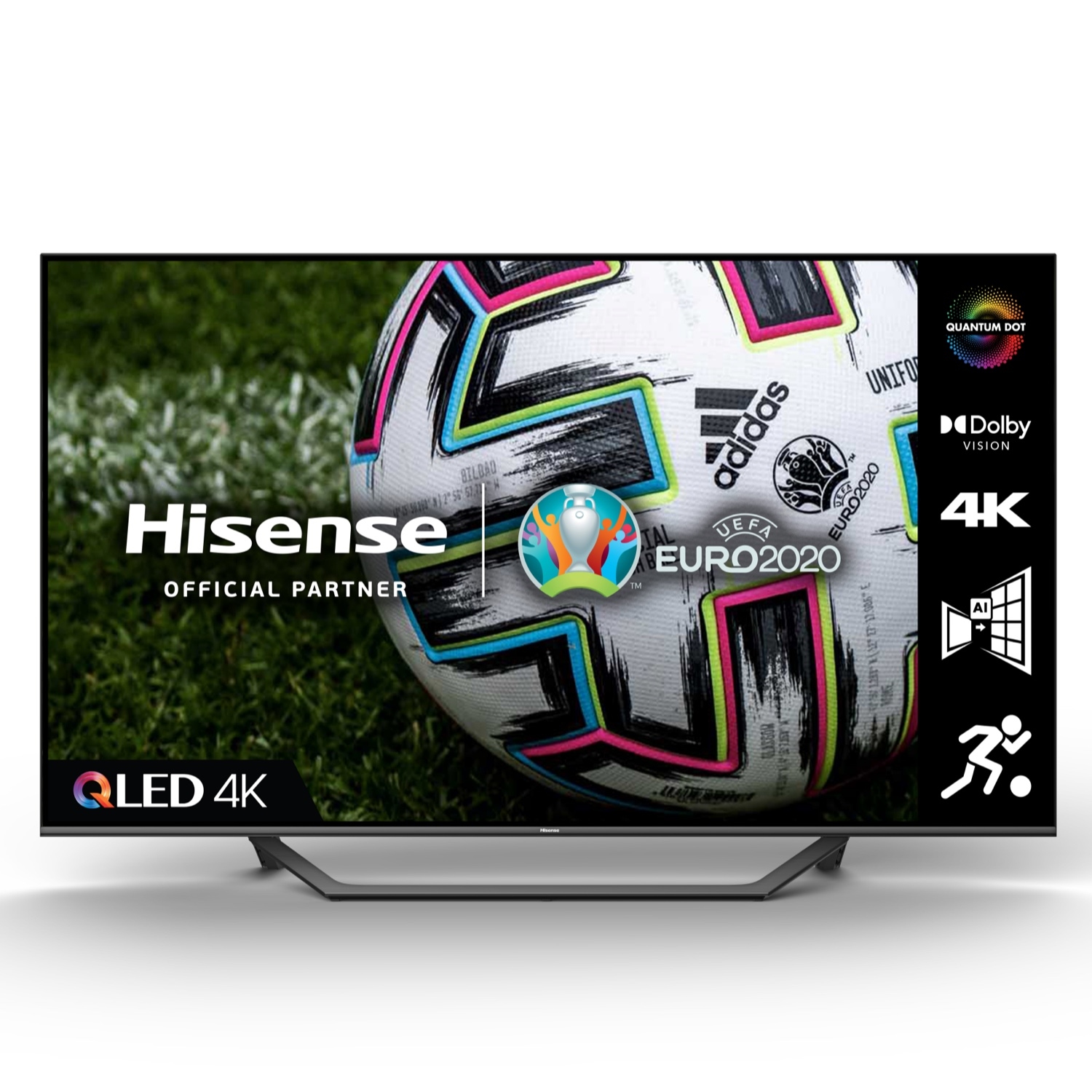 Hisense 55A7GQTUK 55" QLED 4K UHD HDR SMART TV with HDR10+ Dolby Vision&trade; Dolby Atmos&reg; and Alexa & Google Assistant - 0