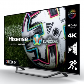 Hisense 55A7GQTUK 55" QLED 4K UHD HDR SMART TV with HDR10+ Dolby Vision&trade; Dolby Atmos&reg; and Alexa & Google Assistant - 1