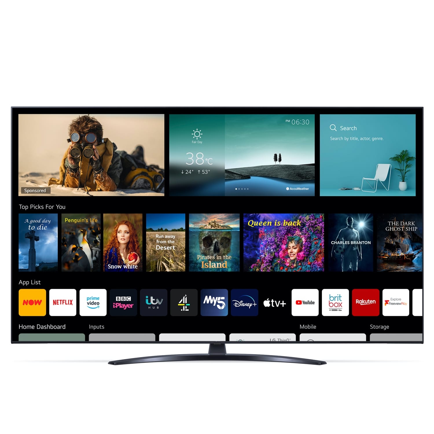 LG 55UP81006LA 55" 4K Ultra HD LED Smart TV with Freeview Play Freesat HD & Voice Assistants - 0