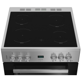 Beko EDC633S 60cm Electric Double Oven with Ceramic Hob - Silver - 2