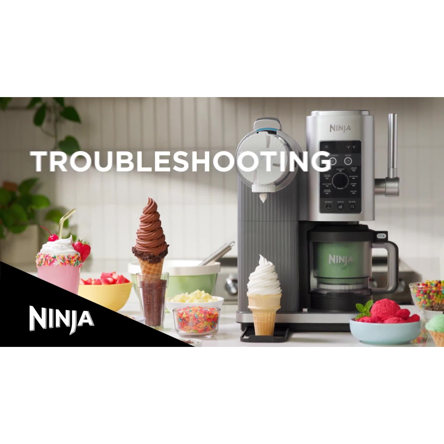 Ninja NC701UK Swirl by CREAMi 13-in-1 Soft Serve & Ice Cream Maker - Platinum Silver full image