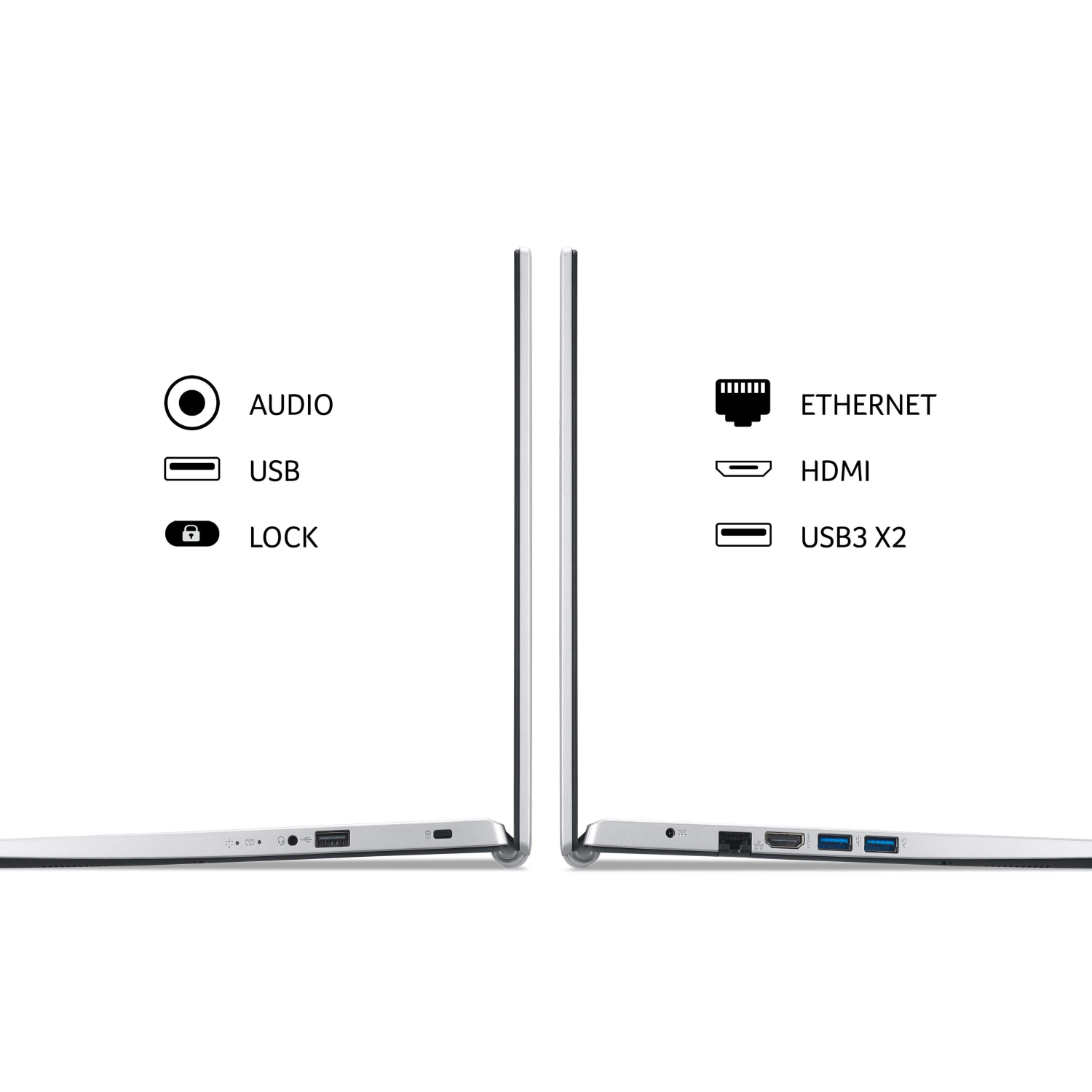 ACER Aspire 3 17.3" Laptop - Intel&reg; Core&trade; i3-1115G4 - 8GB RAM - 512GB SSD - NX.AD0EK.00A full image
