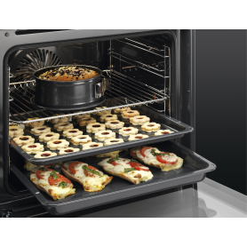 AEG BES35501EM 59.5cm Built In Electric Single Oven - Stainless Steel - 1