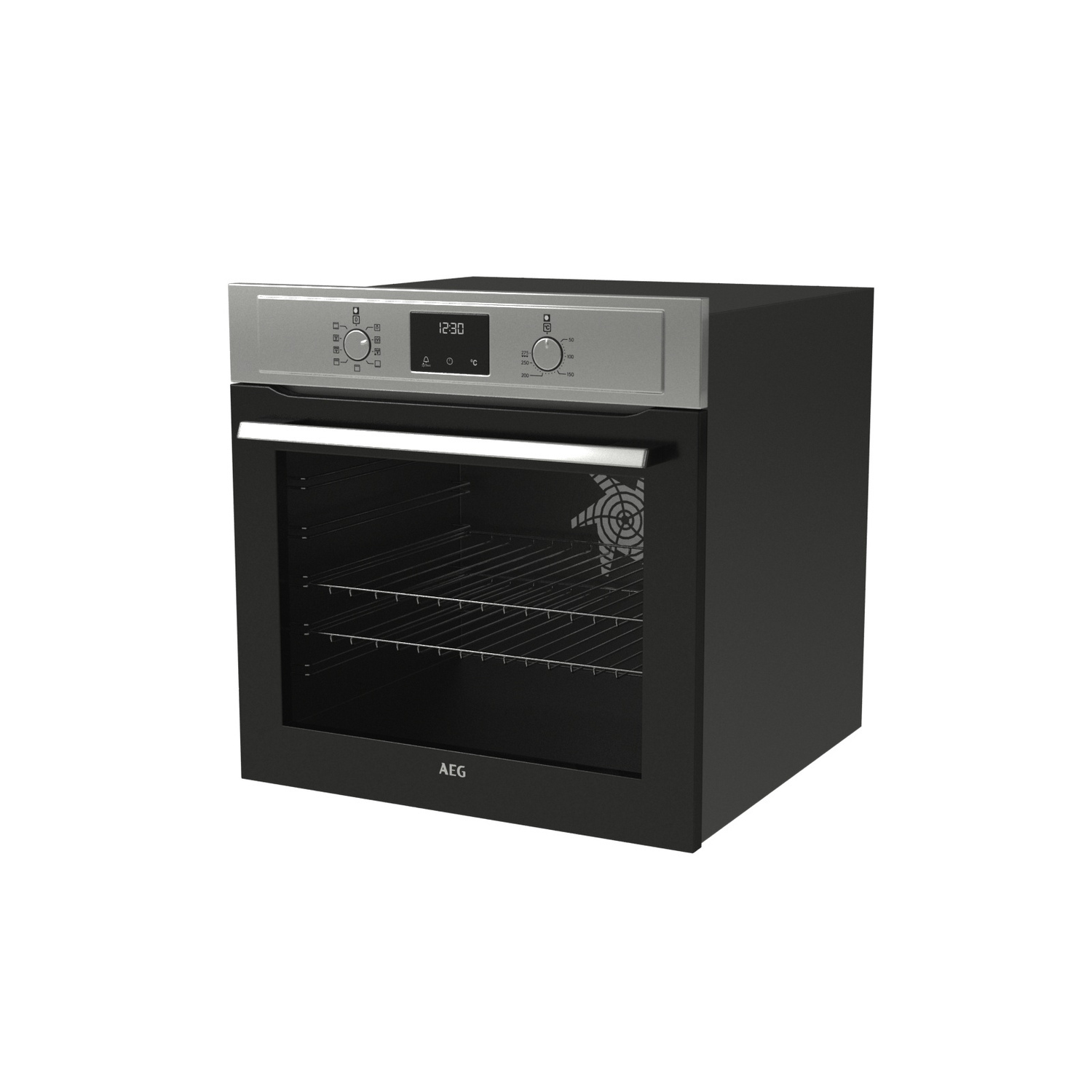 AEG BEX33501EM 59.4cm Built In Electric Single Oven - Stainless Steel full image