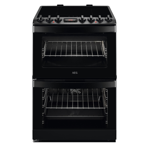 AEG CIB6742MCB 60 cm Induction Double Electric Cooker - Matte Black