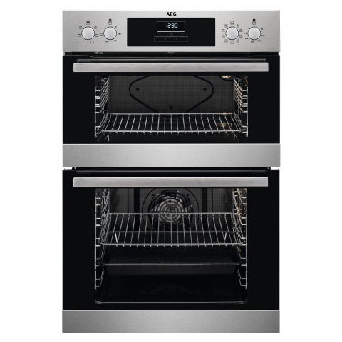 AEG DEX33111EM 59.4cm Built In Electric Double Oven - Stainless