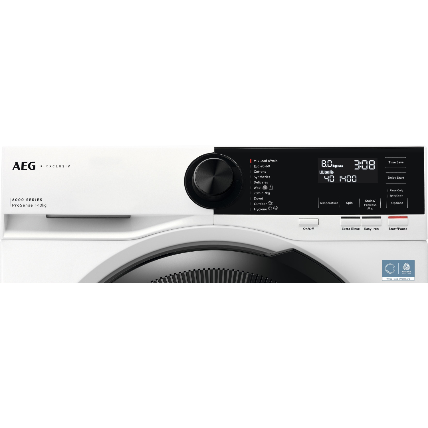 AEG LFR62144B 10kg  1400 Spin Washing Machine - White full image