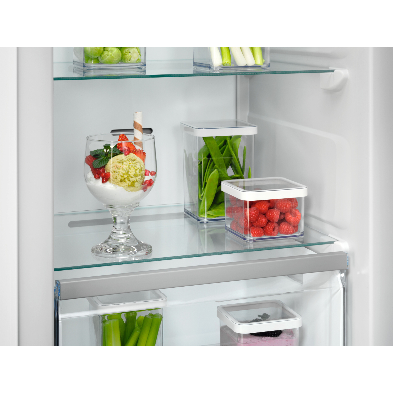 AEG NAB7N181EC Fully Integrated Upright No Frost Freezer - Fixed Hinge full image