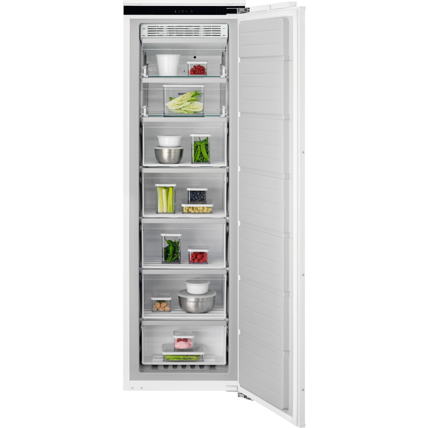 AEG NAB7N181EC Fully Integrated Upright No Frost Freezer - Fixed Hinge full image