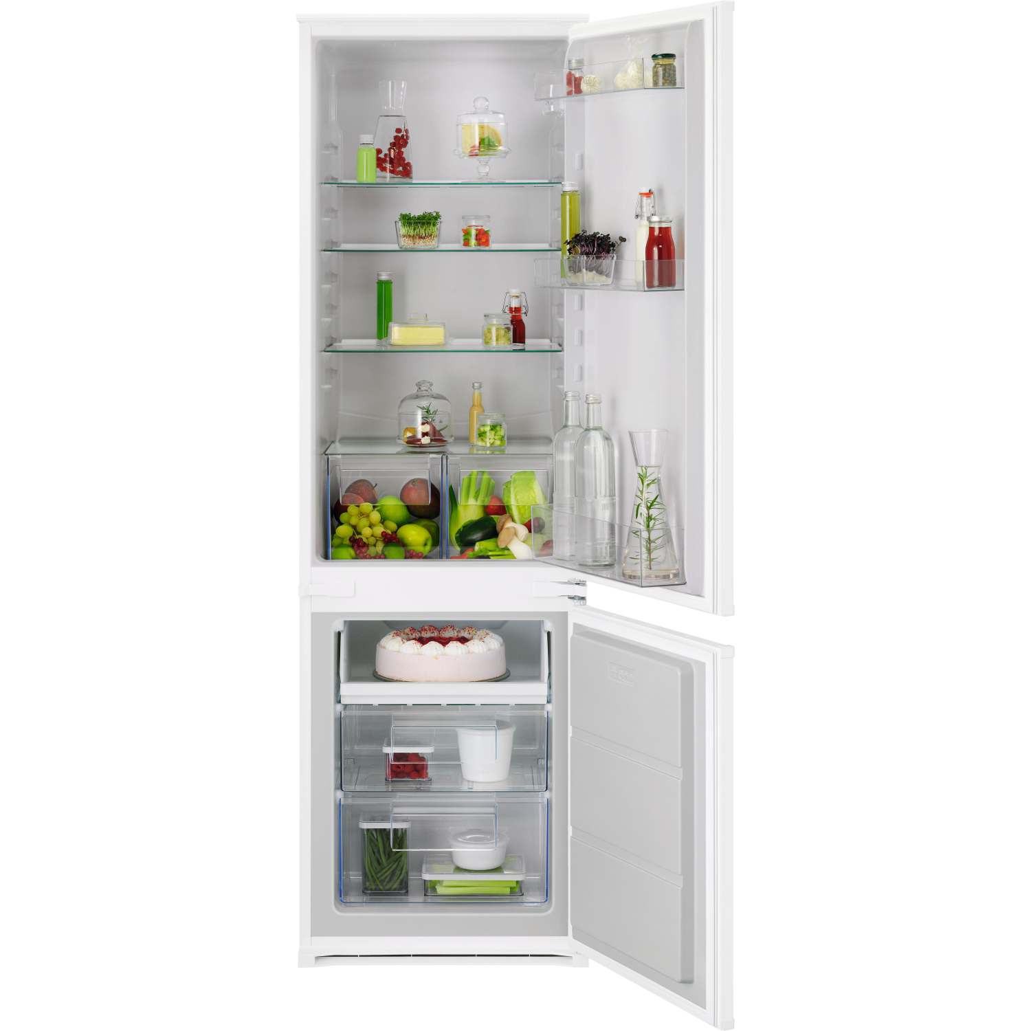 AEG NSC6L18ZES 54.6cm 70/30 Built In Low Frost Fridge Freezer full image