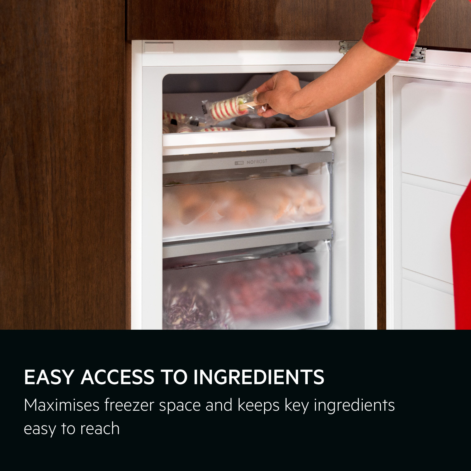 AEG NSC7N18ZES 54.6cm 70/30 Built In Frost Free Fridge Freezer full image