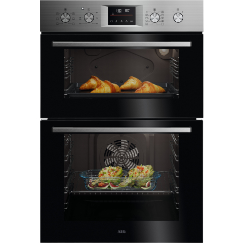 AEG OU5CP40M 59.4cm Double Electric Oven - Stainless Steel