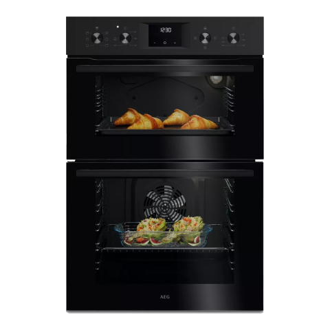 AEG OU5NP20B 59.4cm Double Built In Oven - Black