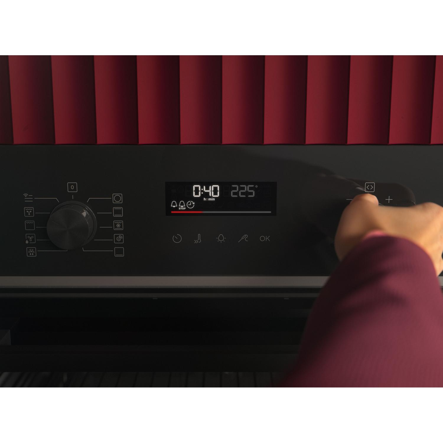 AEG OU5PB40XK 59.6cm Built In Electric Single Oven - Black full image