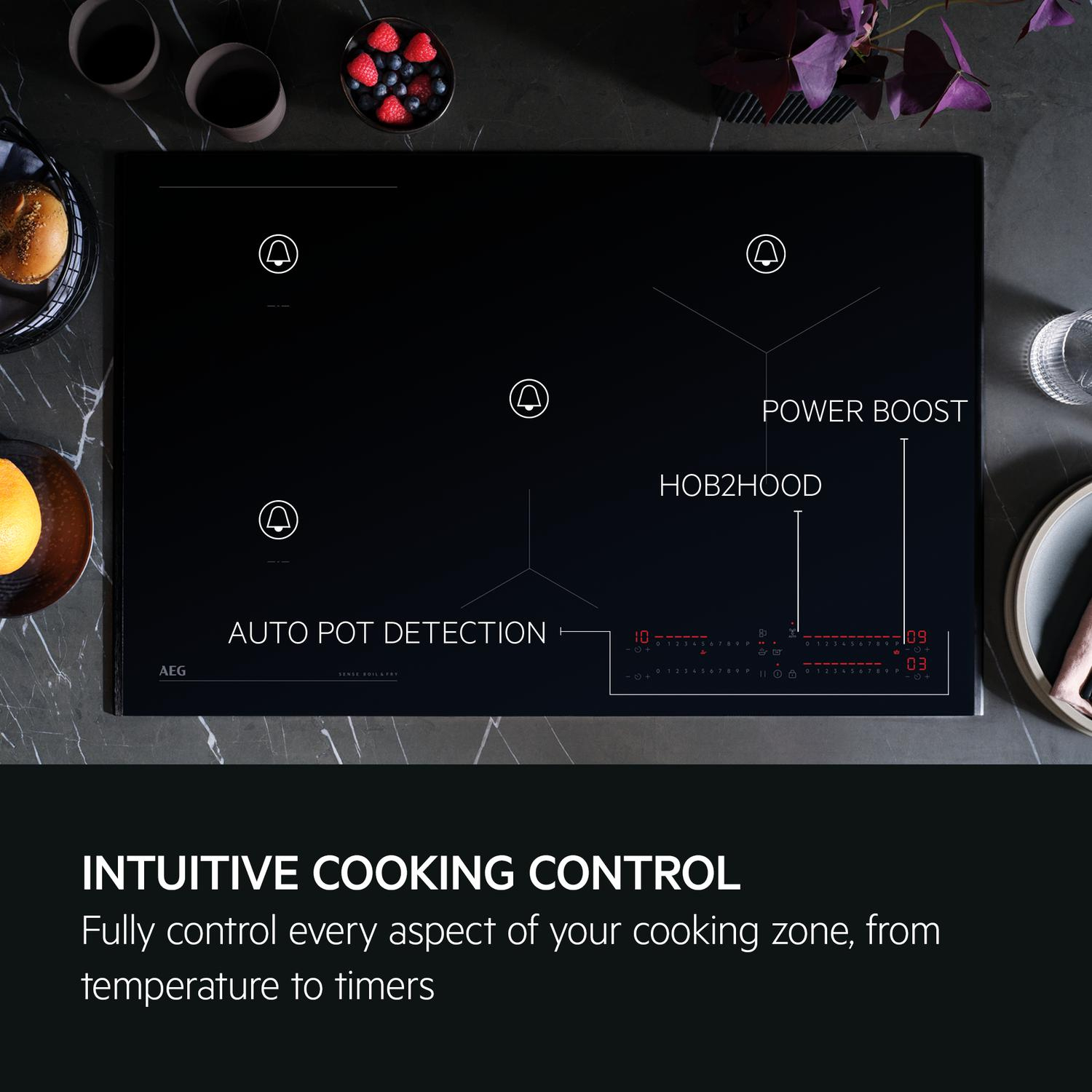 AEG SI64IB1BFB 60cm Induction Hob - Black full image
