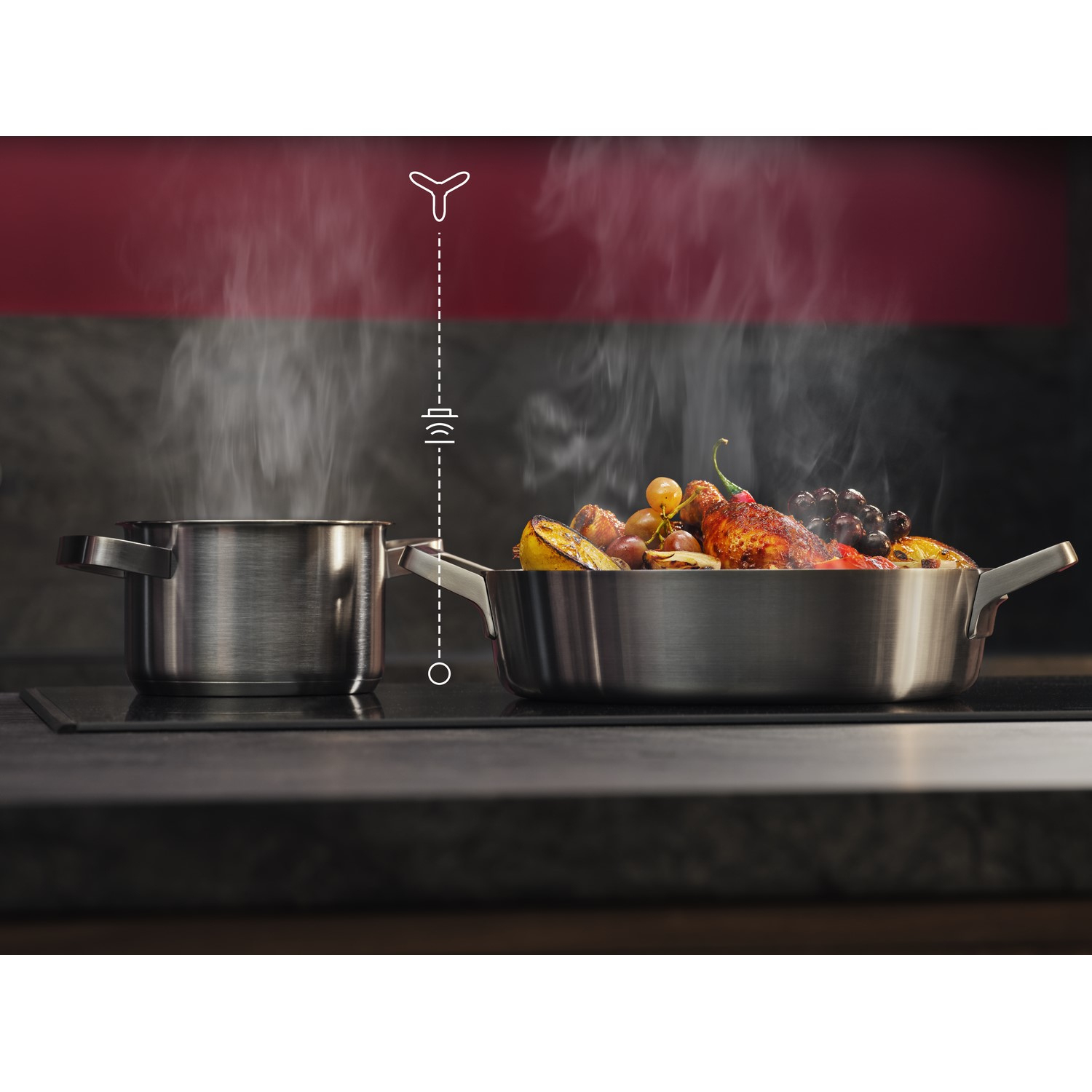 AEG SI84IB10FB 80cm Induction Hob - Black full image