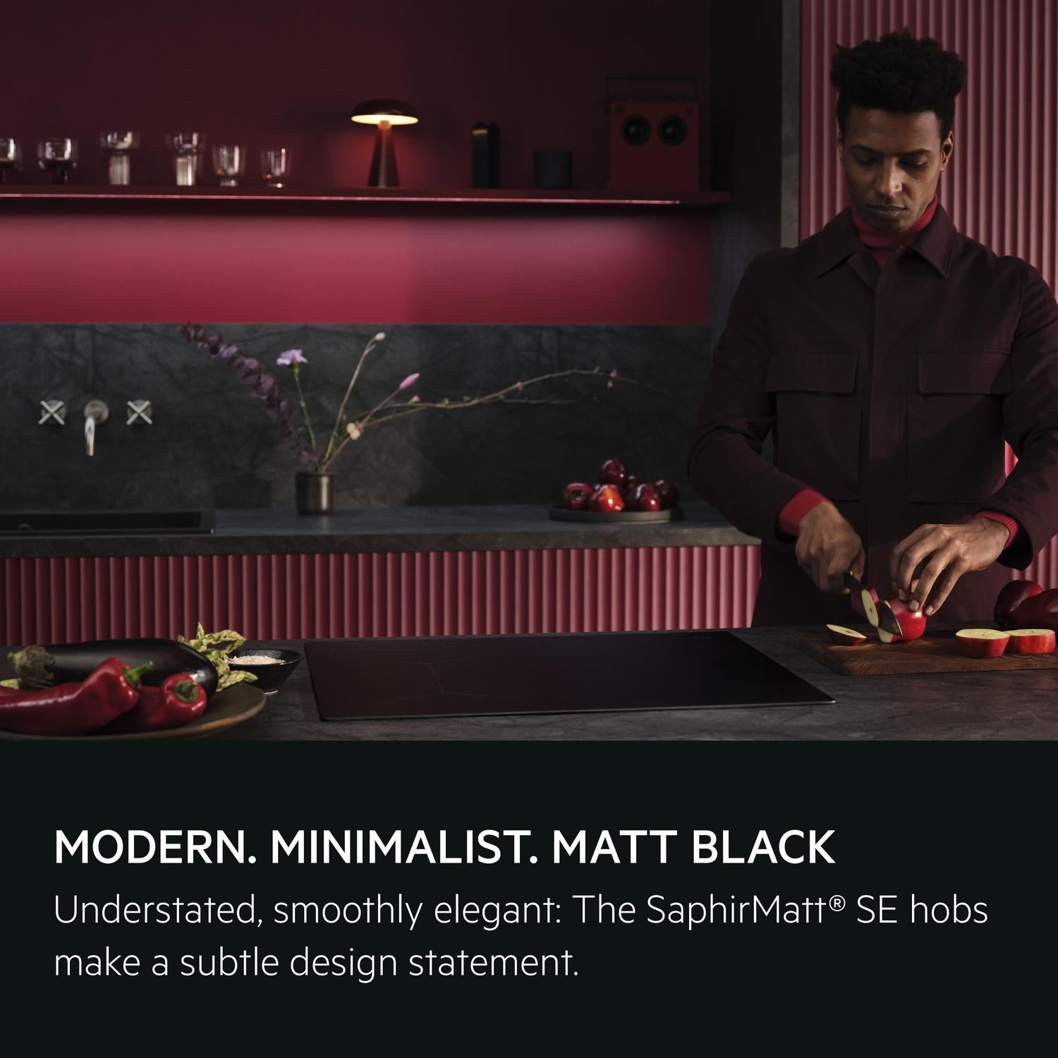 AEG Exclusiv Line SO64IA0BIT 58cm Induction Hob - Black full image