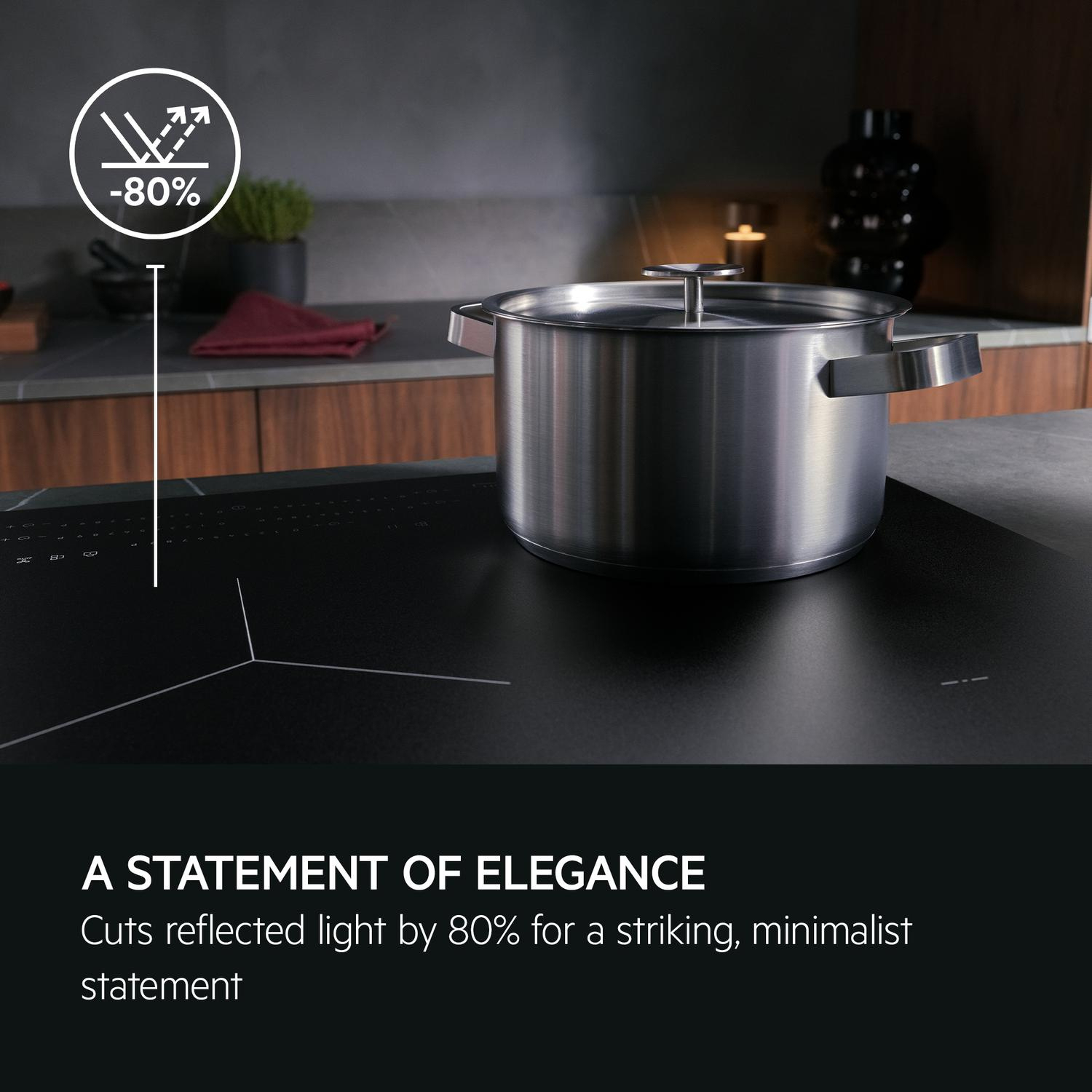 AEG Exclusiv Line SO64IB0BFZ 59cm Induction Hob - Black full image