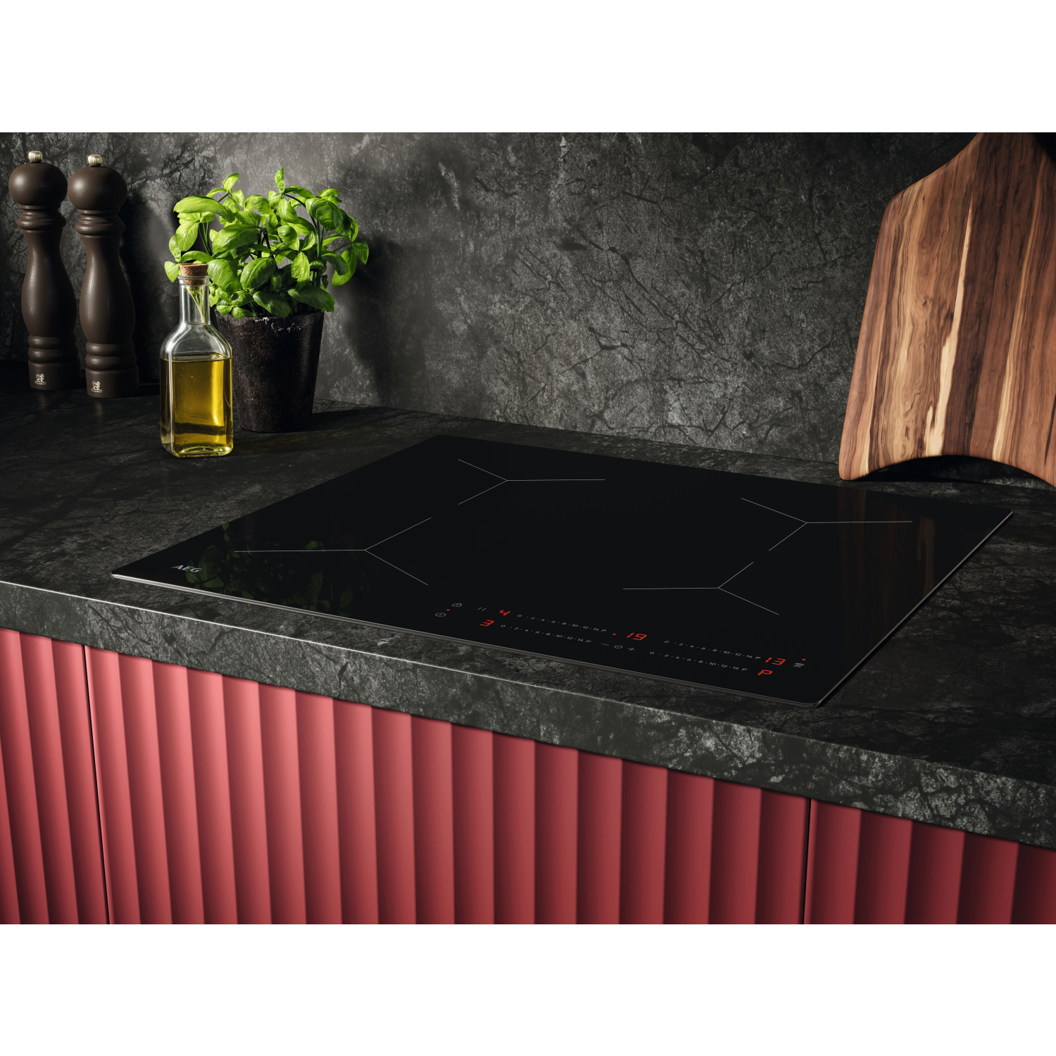 AEG Exclusiv Line TO64IA00CB 58cm Induction Hob - Black full image