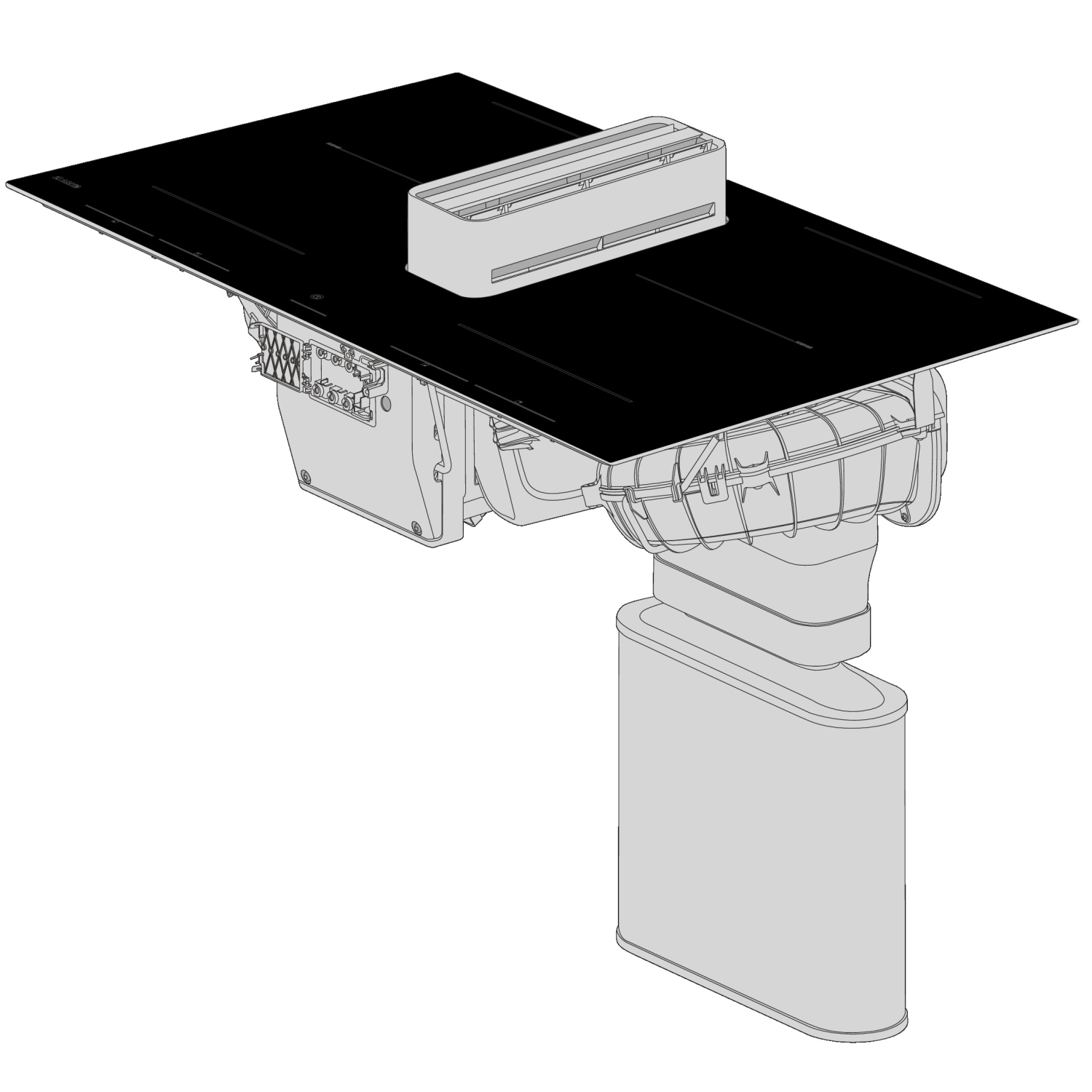 Asko HIHD854MM 90cm 4 Zone Hood-in hob, Celsius Induction - Black full image
