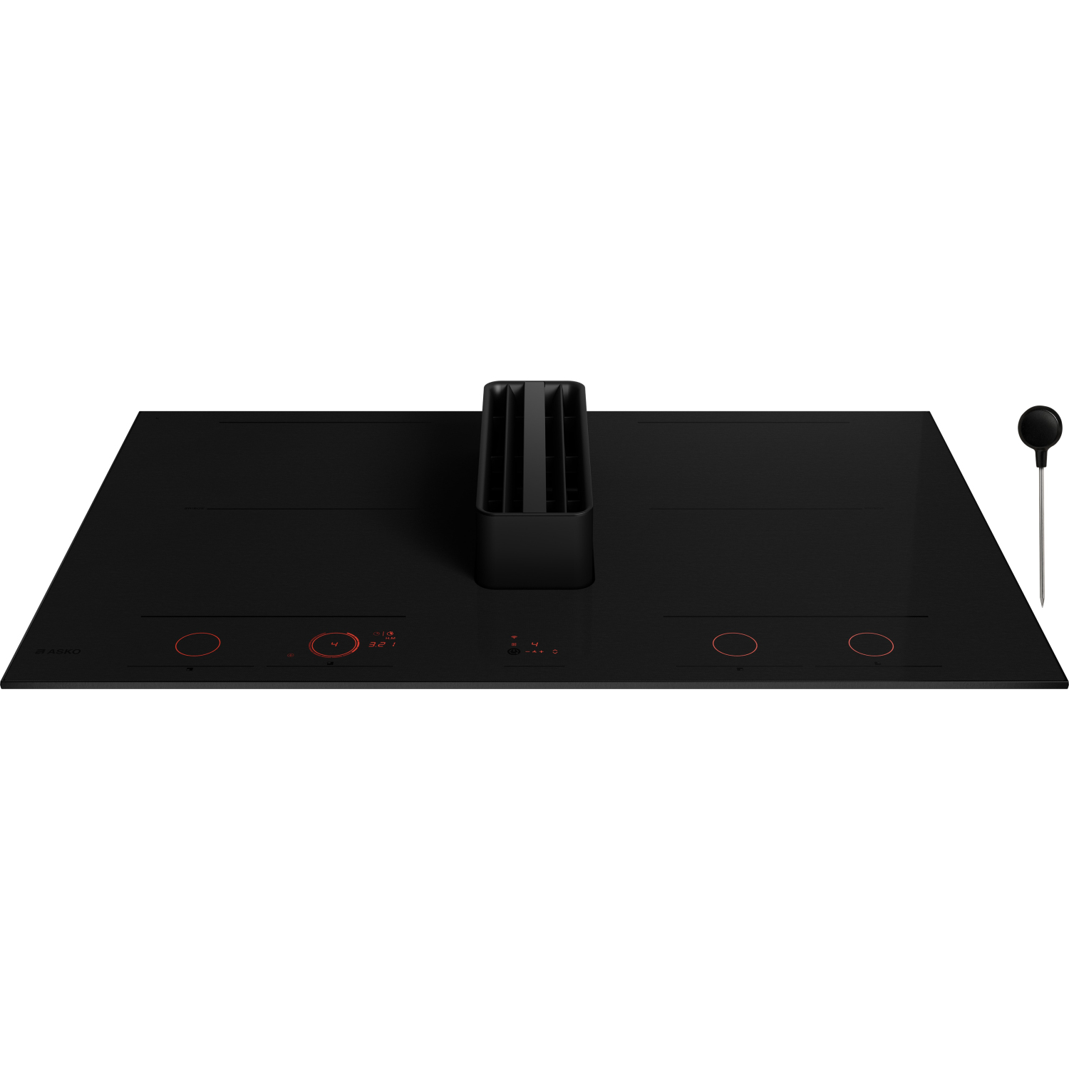Asko HIHD854MM 90cm 4 Zone Hood-in hob, Celsius Induction - Black full image