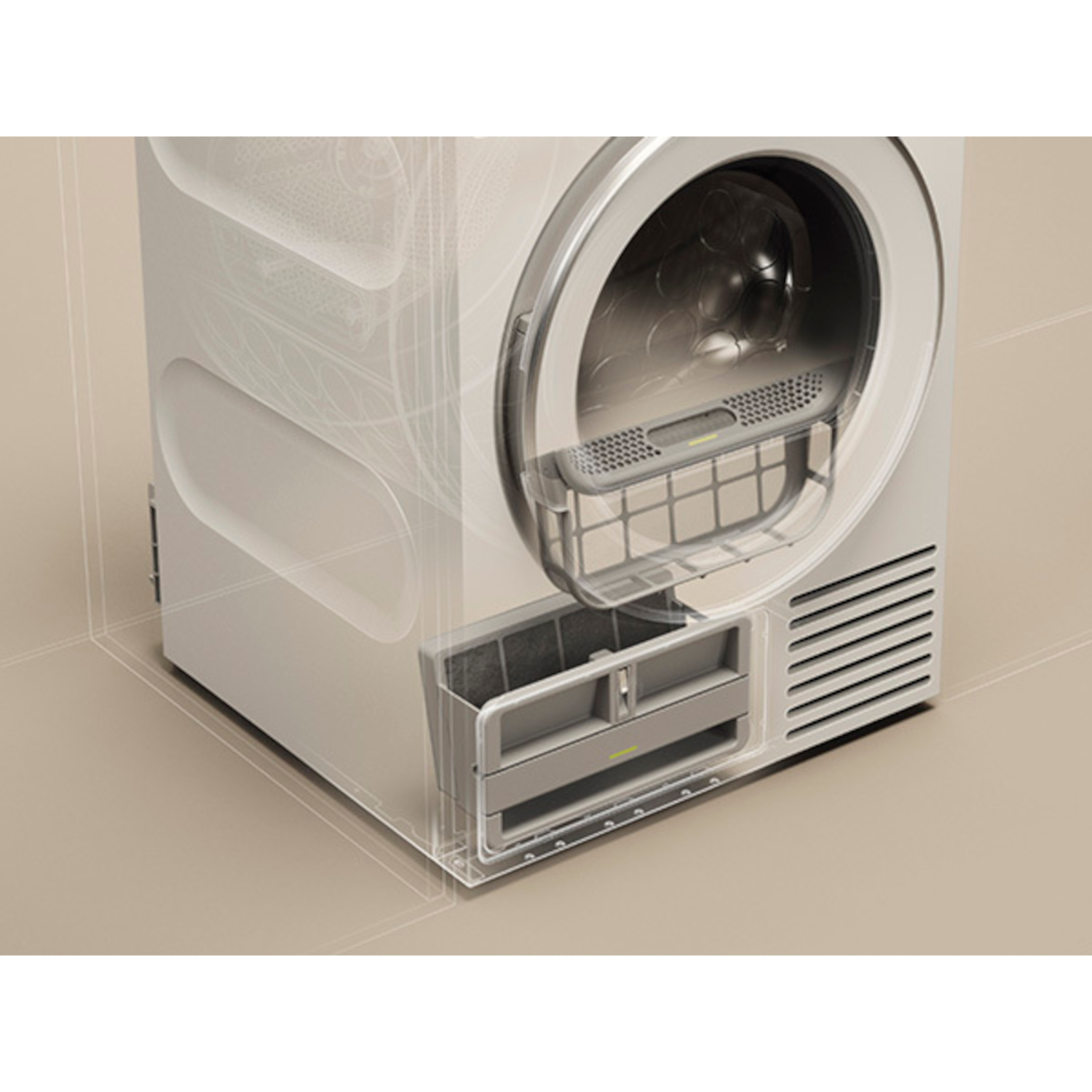 ASKO T108HW.UK  8kg Heat Pump Tumble Dryer - White full image