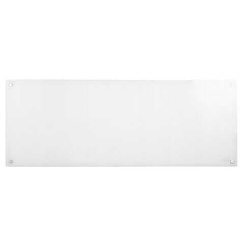 Mill Heating - 1200w Glass Front Panel Heater WiFi - White/Glass