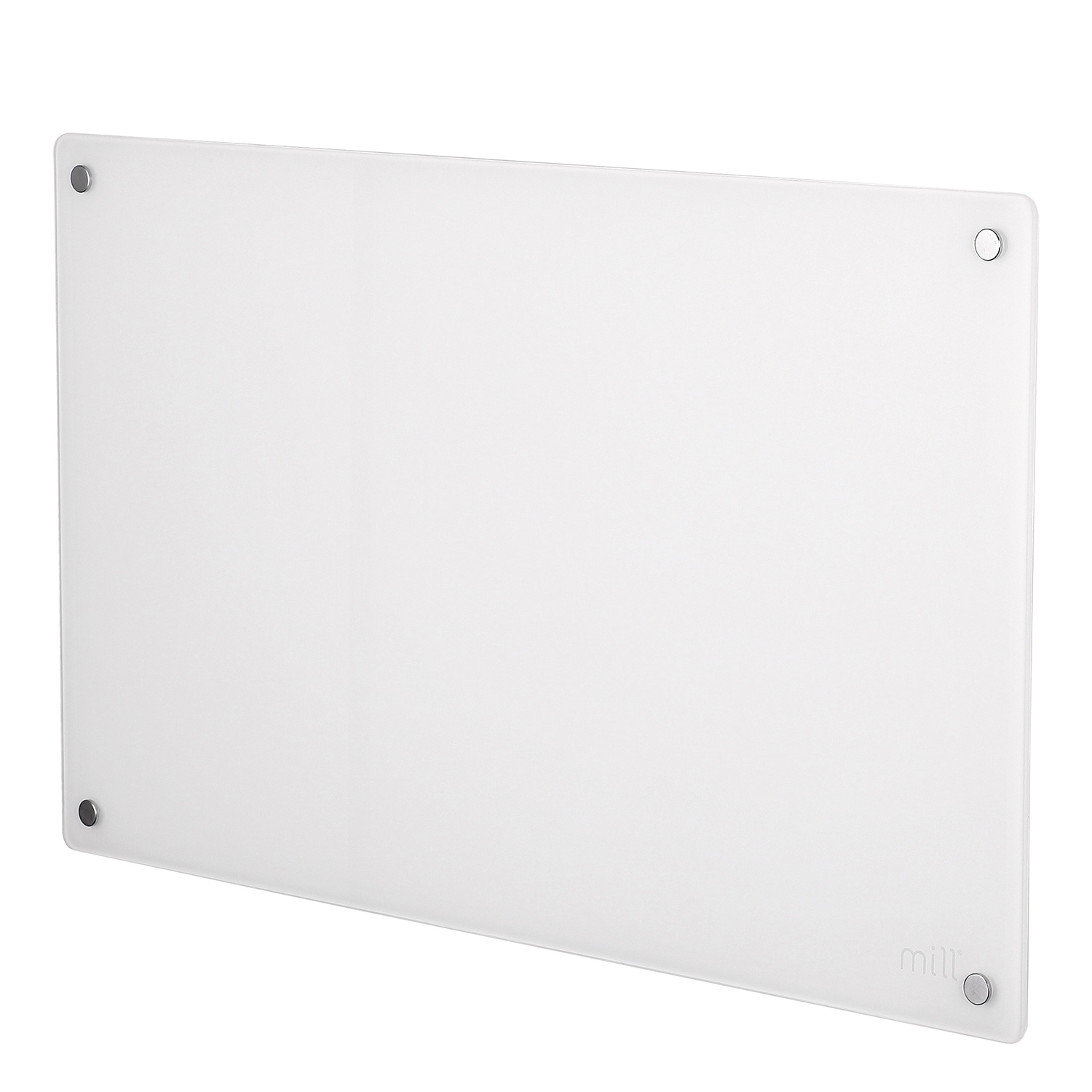 Mill Heating - 600w Glass Front Panel Heater WiFi - White/Glass full image