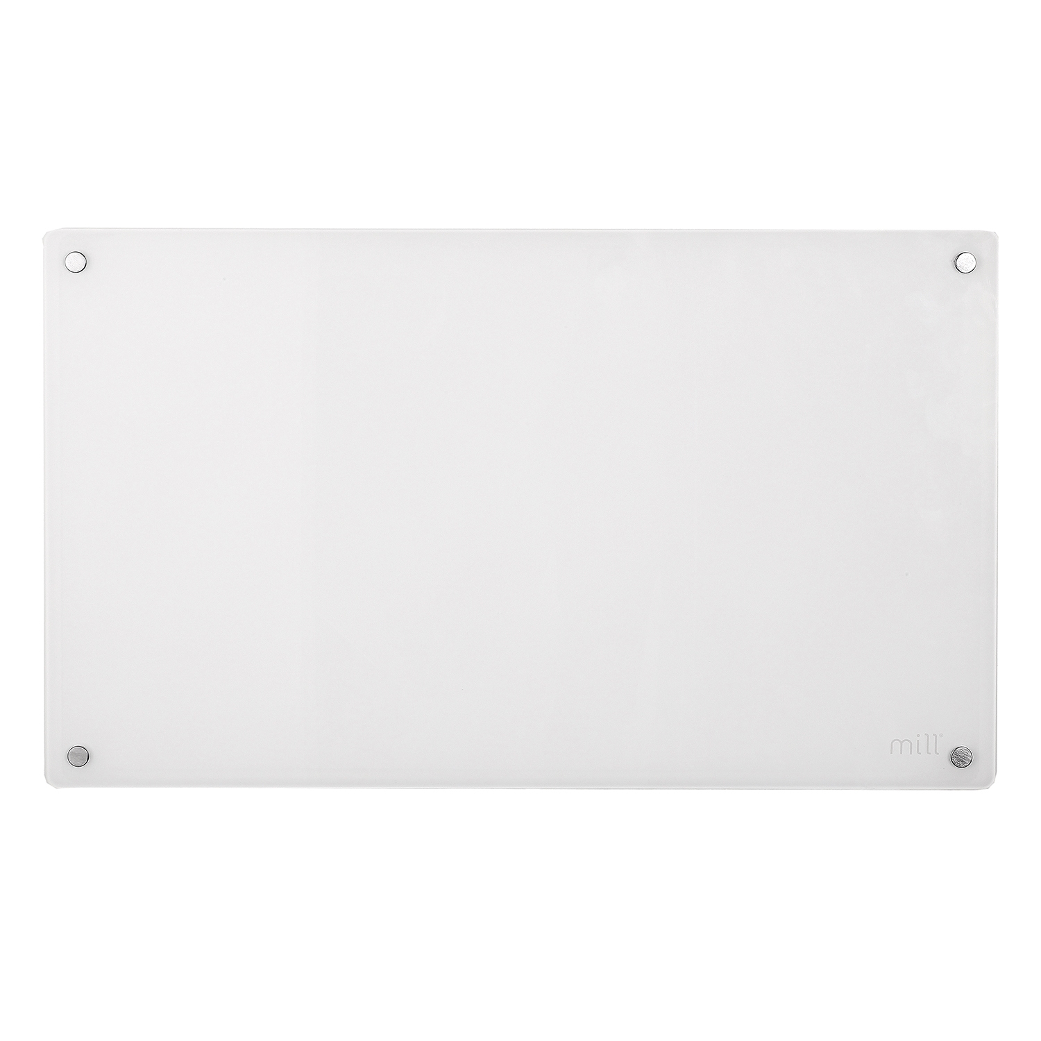 Mill Heating - 600w Glass Front Panel Heater WiFi - White/Glass full image