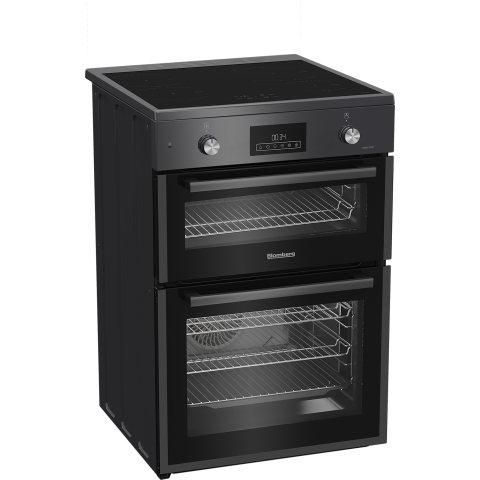 Blomberg HIRN651N 60cm Double Oven Electric Cooker with Induction Hob - Anthracite