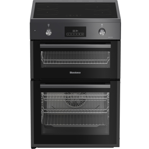 Blomberg HIRN651N 60cm Double Oven Electric Cooker with Induction Hob 