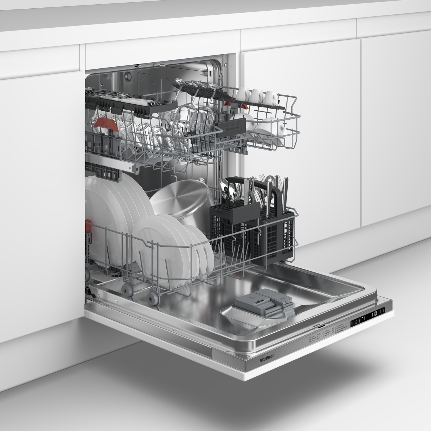 Blomberg LDV42420 Integrated Full Size Dishwasher with SuperGloss - Fixed Hinge - 14 Place Settings full image