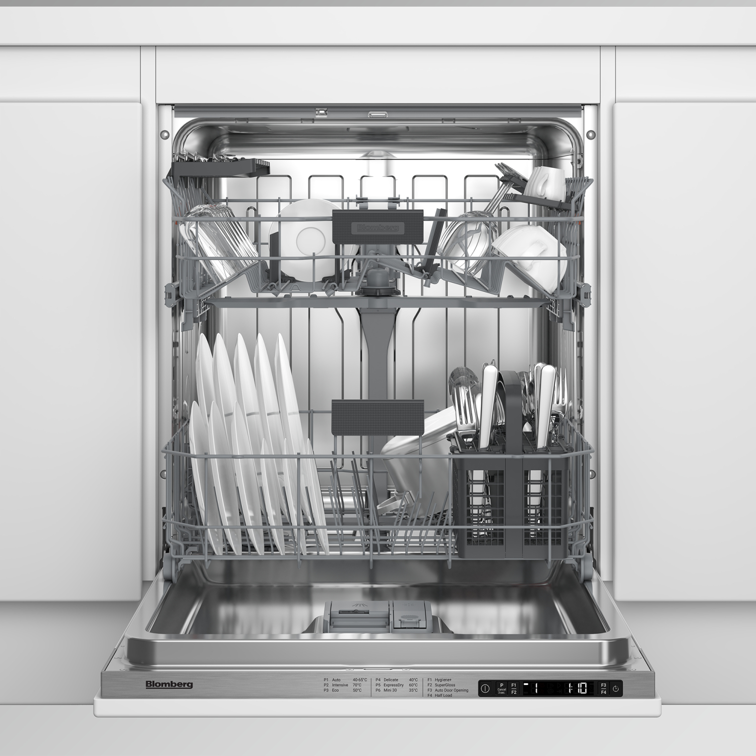 Blomberg LDV42420 Integrated Full Size Dishwasher with SuperGloss - Fixed Hinge - 14 Place Settings full image