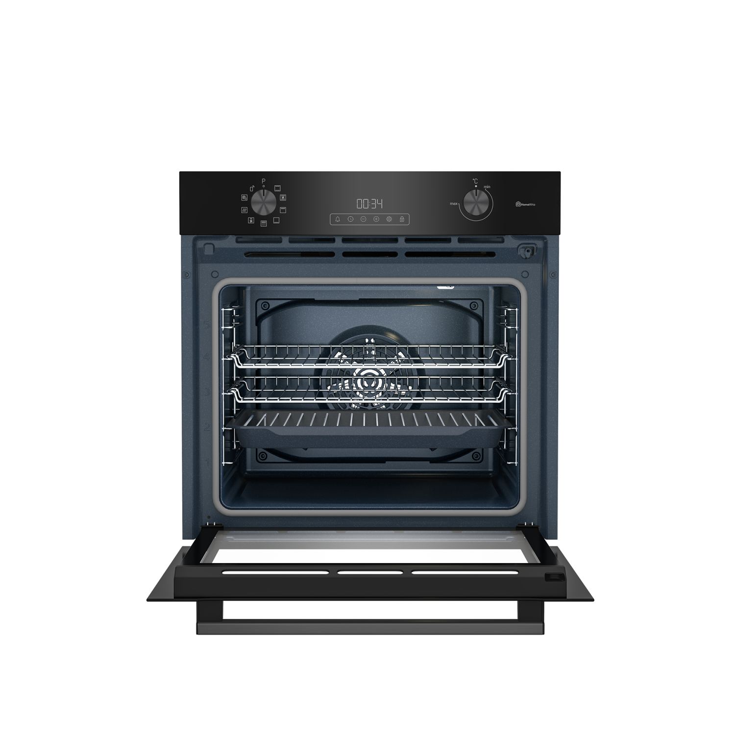 Blomberg ROEN8232WBP 72L Single Electric Oven - Black full image