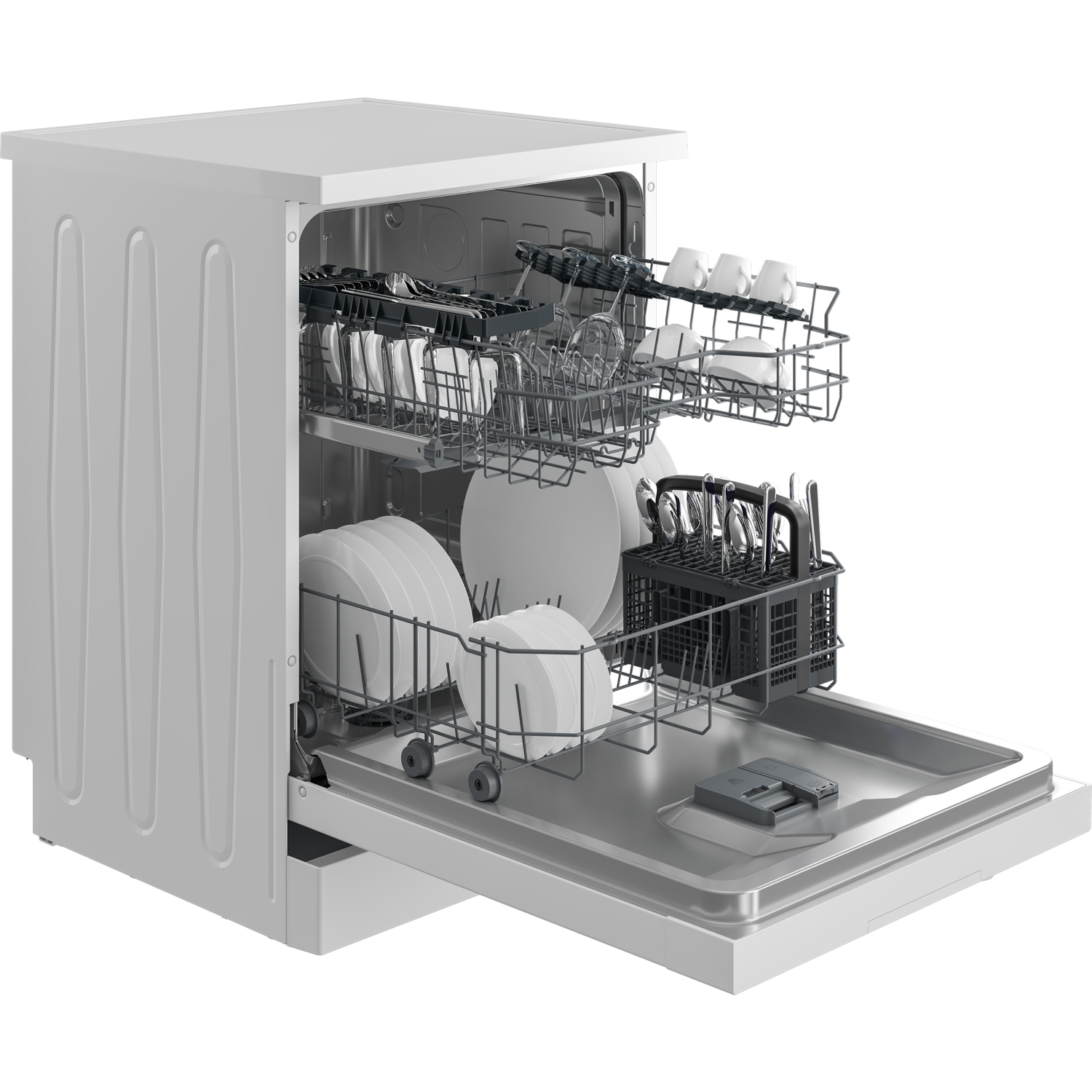 Beko BDFN26432W Full Size Dishwasher - White - 14 Place Settings full image