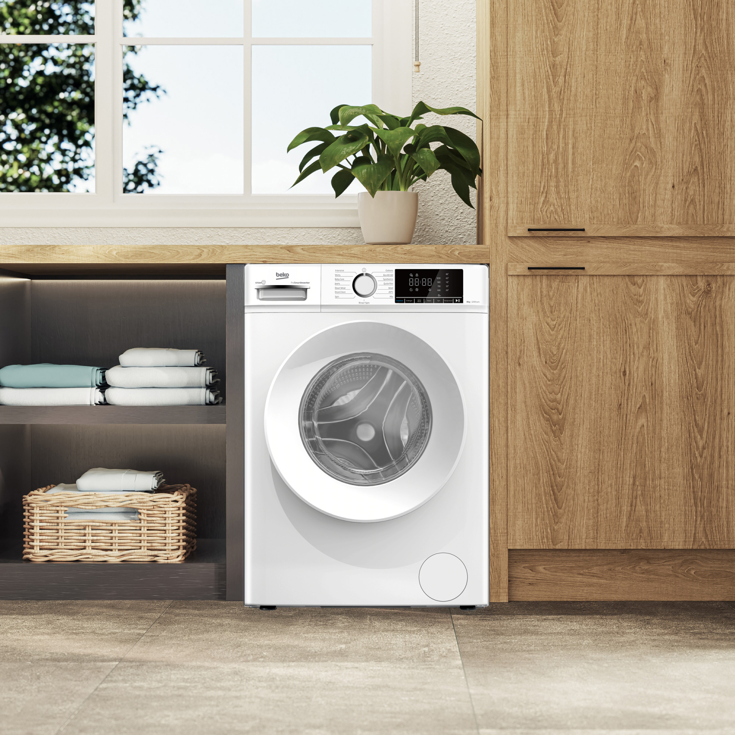 Beko BWC8121W Freestanding 8kg 1200rpm Washing Machine - White full image