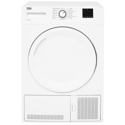 Beko DTBC10001W 10kg Condenser Tumble Dryer with Sensor Programmes - White