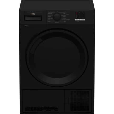 Beko DTLCE80051B 8kg Condenser Tumble Dryer with Sensor Programmes - Black